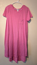 Pink Striped Long Shirt/Dress