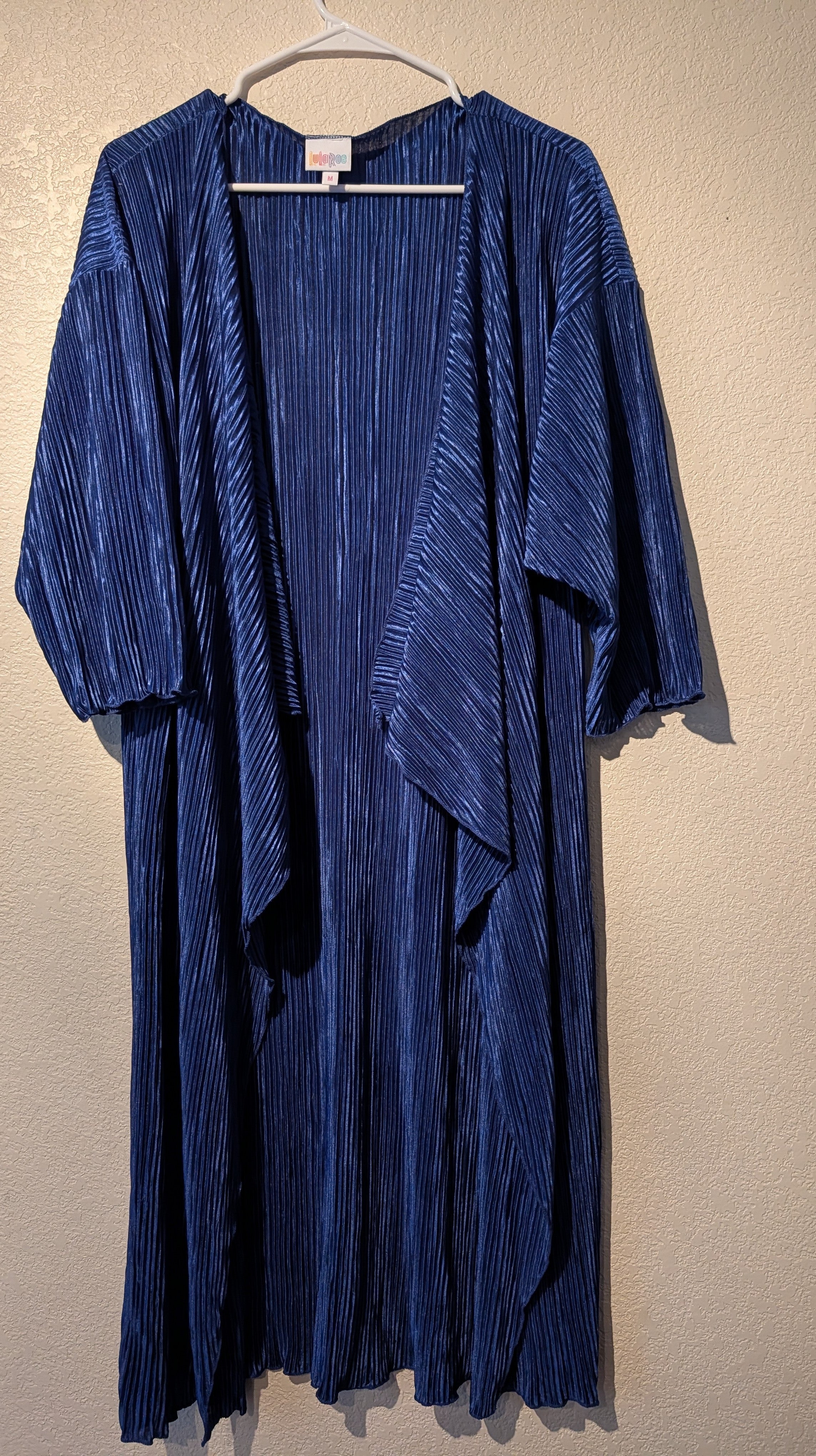 Blue Satin Kimono